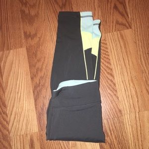 Tek Gear Dark Grey, Mint, and Yellow Women's Pants
